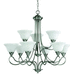 Kichler KK2558AP Antique Pewter Large Foyer Chandelier