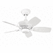 Kichler KK300103WH White Small (up to 38'') Ceiling Fan