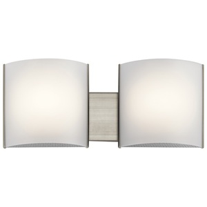 KK10798NILED 2 Bulb Bathroom Lighting - Brushed Nickel