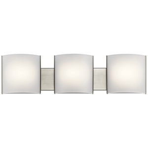 KK10799NILED 3 Bulb Bathroom Lighting - Brushed Nickel