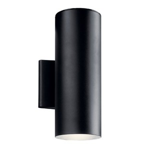 KK11310BKTLED Entrance Outdoor Wall Light - Textured Black