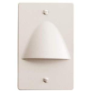 KK12667ALM Step and Hall Light Louvered Hallway Step Light - Almond