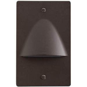 KK12667AZ Step and Hall Light Louvered Hallway Step Light - Architectural Bronze