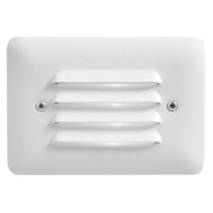 KK15072WHT Louvered Step Light Louvered Hallway Step Light - Textured White