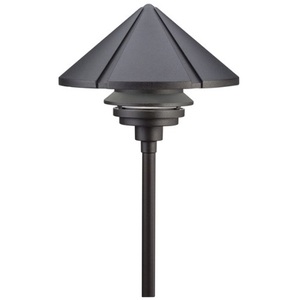 KK15211BKT One Tier Path Lighting Landscape Light - Textured Black