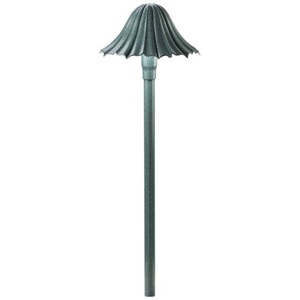 KK15314MST Single Tier Leaf Path Lighting Landscape Light - Textured Midnight Spruce