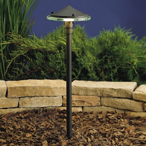 KK15317AZT Glass & Metal Path Lighting Landscape Light - Textured Architectural Bronze