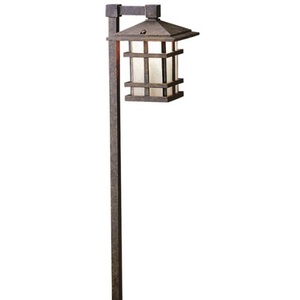 KK15322AGZ Cross Creek Lantern Path Lighting Landscape Light - Aged Bronze