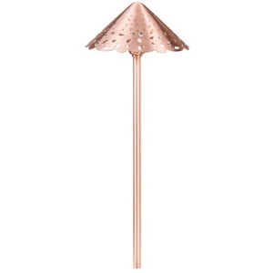 KK15443CO Decorative Hammered Roof Path Lighting Landscape Light - Copper