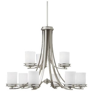 KK1674NI Hendrik Large Foyer Chandelier Chandelier - Brushed Nickel