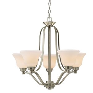 KK1783NI Langford Mid Sized Chandelier Chandelier - Brushed Nickel