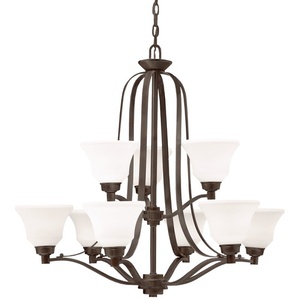 KK1784OZ Langford Large Foyer Chandelier Chandelier - Olde Bronze