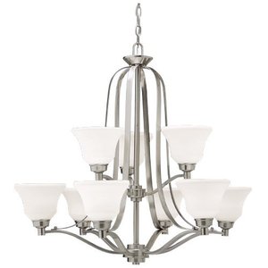 KK1784NI Langford Large Foyer Chandelier Chandelier - Brushed Nickel