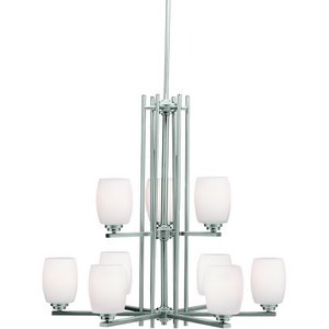 KK1897NI Eileen Large Foyer Chandelier Chandelier - Brushed Nickel