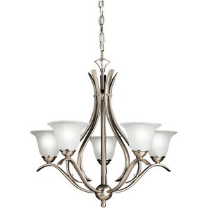 KK2020NI Dover Mid Sized Chandelier Chandelier - Brushed Nickel