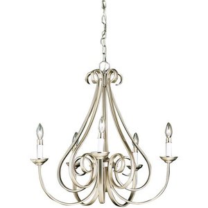 KK2021NI Dover Mid Sized Chandelier Chandelier - Brushed Nickel