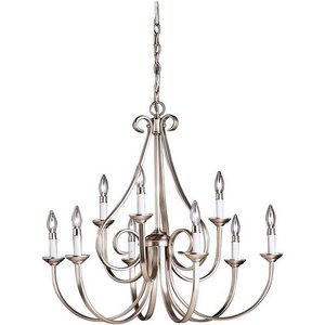 KK2031NI Dover Mid Sized Chandelier Chandelier - Brushed Nickel