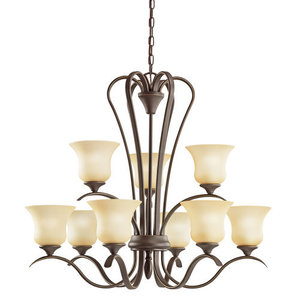 KK2086OZ Wedgeport Large Foyer Chandelier Chandelier - Olde Bronze