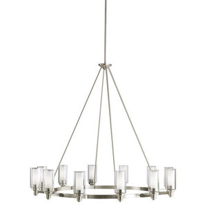 KK2347NI Circolo Large Foyer Chandelier Chandelier - Brushed Nickel