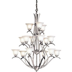 KK2523NI Dover Large Foyer Chandelier Chandelier - Brushed Nickel