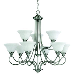 KK2558AP Stafford Large Foyer Chandelier Chandelier - Antique Pewter