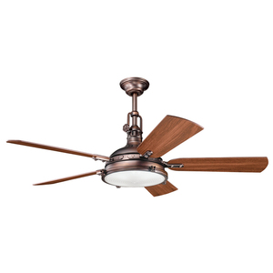 KK300018OBB Hatteras Bay Large Fan (52'' to 59'') Ceiling Fan - Oil Brushed Bronze / Walnut