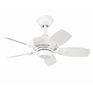 KK300103WH Canfield Small Fans (up to 38'') Ceiling Fan - White