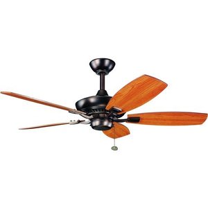 KK300107OBB Canfield Medium Fan (42'' to 51'') Ceiling Fan - Oil Brushed Bronze / Walnut