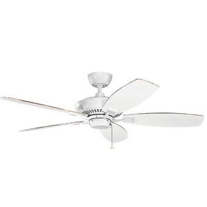 KK300117MWH Canfield Large Fan (52'' to 59'') Ceiling Fan - Matte White