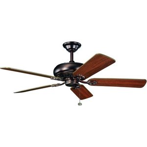 KK300118OBB Bentzen Large Fan (52'' to 59'') Ceiling Fan - Oil Brushed Bronze / Walnut