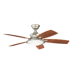 KK310104NI Cameron Large Fan (52'' to 59'') Ceiling Fan - Brushed Nickel / Walnut