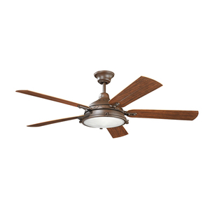 KK310117TZP Hatteras Bay Patio Oversize Fan (60'' and Larger) Ceiling Fan - Tannery Bronze Powder Coat