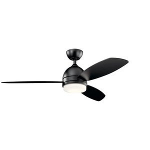 KK330002SBK Vassar Large Fan (52'' to 59'') Ceiling Fan - Satin Black