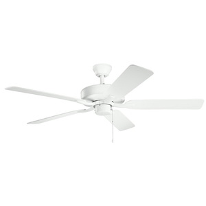 KK330015MWH Basics Pro Large Fan (52'' to 59'') Ceiling Fan - Matte White