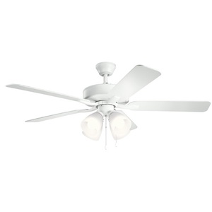 KK330016MWH Basics Pro Premier Large Fan (52'' to 59'') Ceiling Fan - Matte White