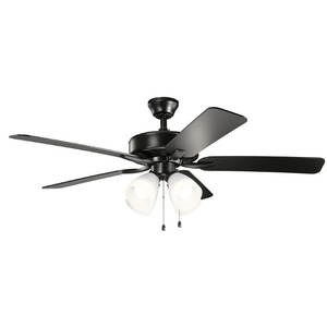 KK330016SBK Basics Pro Premier Large Fan (52'' to 59'') Ceiling Fan - Satin Black