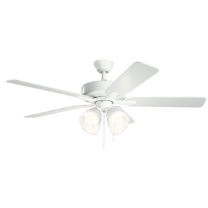 KK330016WH Basics Pro Premier Large Fan (52'' to 59'') Ceiling Fan - White