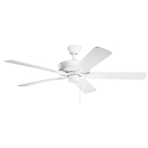 KK330018MWH Basics Pro Large Fan (52'' to 59'') Ceiling Fan - Matte White