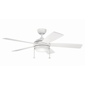 KK330174MWH Starkk Large Fan (52'' to 59'') Ceiling Fan - Matte White