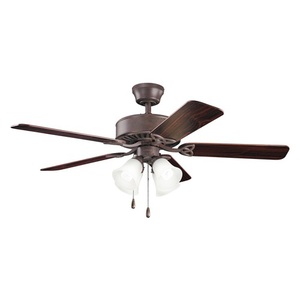 KK339240TZ Renew Premier Medium Fan (42'' to 51'') Ceiling Fan - Tannery Bronze/Umber Glass