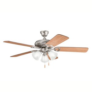 KK339400AP Sutter Place Premier Large Fan (52'' to 59'') Ceiling Fan - Antique Pewter / Cherry