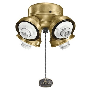 KK350011NBR Turtle Light Fitter Light Fitter Light Kits & Accessories - Natural Brass