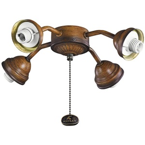 KK350102MDW Light Fitter Light Kits & Accessories - Mediterranean Walnut