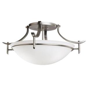 KK3606AP Olympia Semi Flush Mount Ceiling Light - Antique Pewter