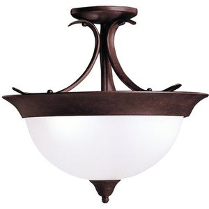 KK3623TZ Dover Semi Flush Mount Ceiling Light - Tannery Bronze