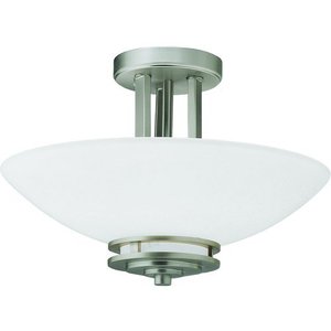 KK3674NI Hendrik Semi Flush Mount Ceiling Light - Brushed Nickel