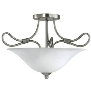 KK3757AP Stafford Semi Flush Mount Ceiling Light - Antique Pewter