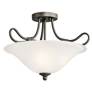 KK3757OZ Stafford Semi Flush Mount Ceiling Light - Olde Bronze