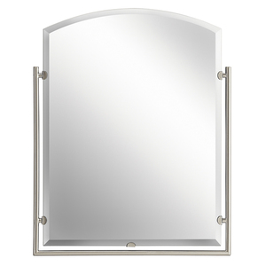 KK41056NI Structures Unique Shape Mirror - Brushed Nickel