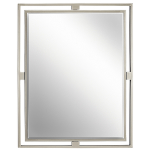 KK41071NI Hendrik Square / Rectangular Mirror - Brushed Nickel